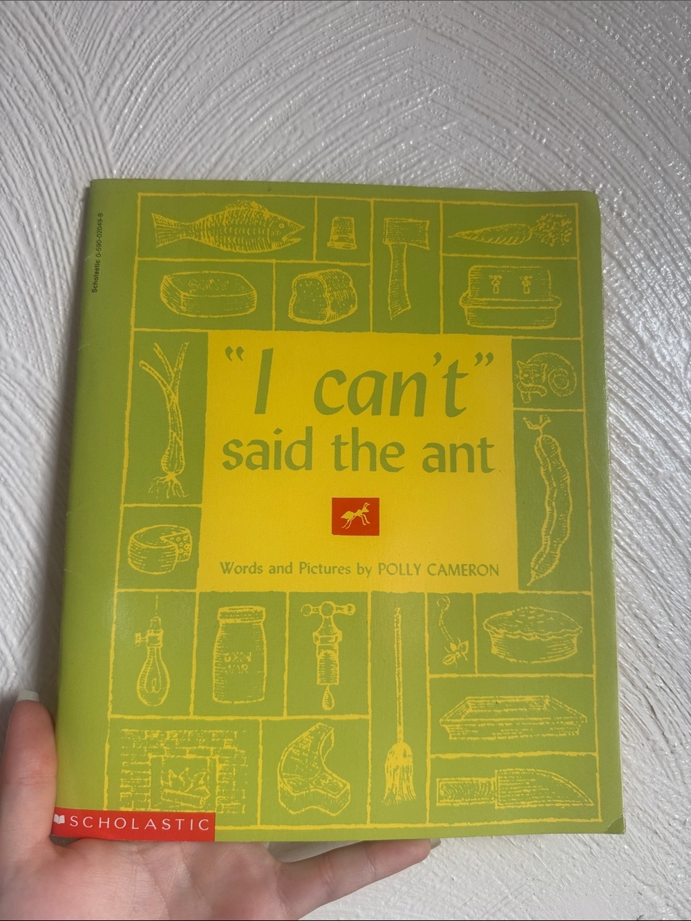 1961 "I Can't" Said the Ant by Polly Cameron Vintage Children's Book